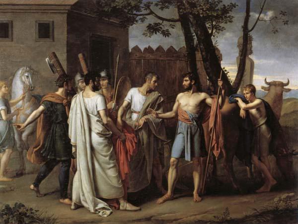 Juan Antonio Ribera Y Fernandez Cincinnatus Leaving the Plough to Bring Law to Rome France oil painting art